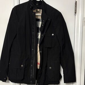 Burberry Men's Black Military Jacket